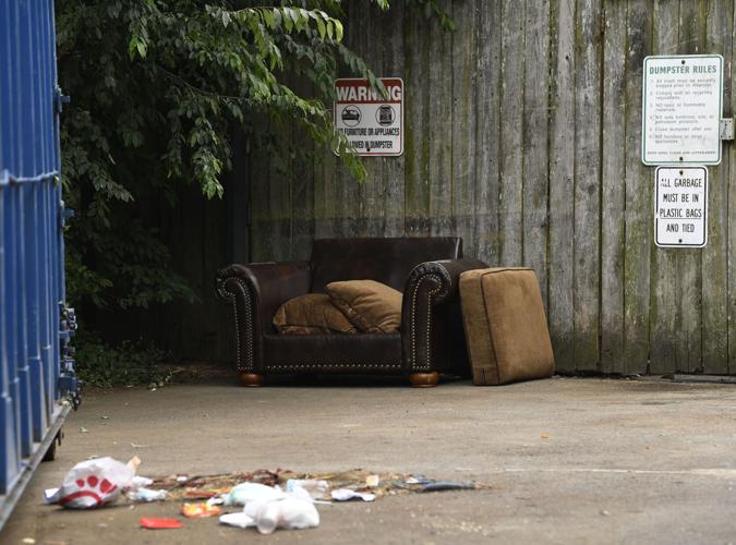 Trash at Sterling Place development