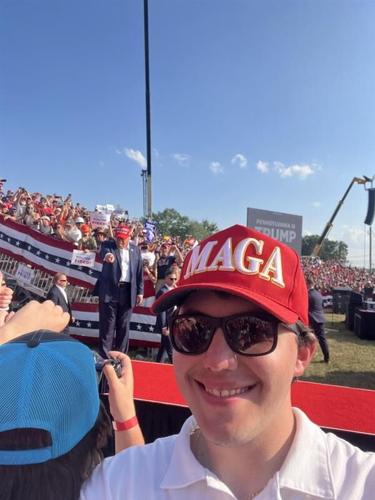 Nathan Rybner Trump rally