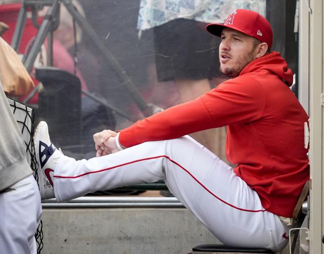 Angels Trout Baseball